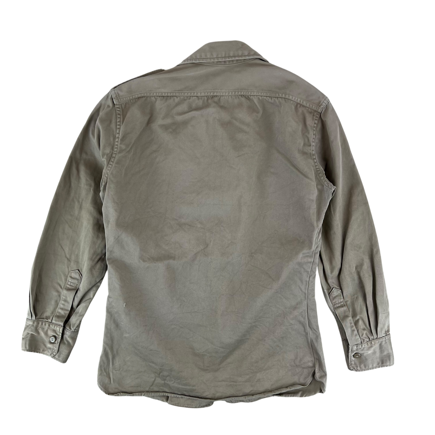 Greek Army M65 Khaki Shirt Long Sleeve - Medium