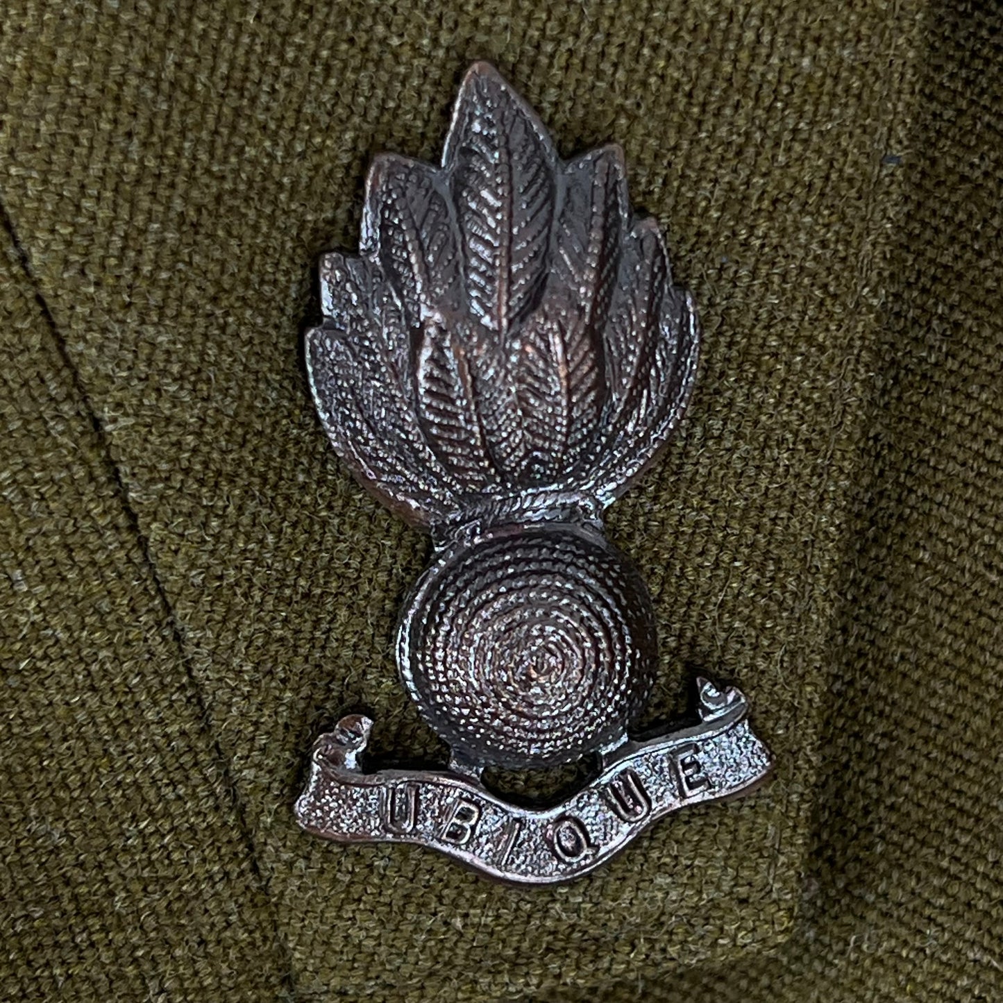 British Army 1980 Pattern No. 2 Olive Green Dress Jacket - Royal Engineers - Medium