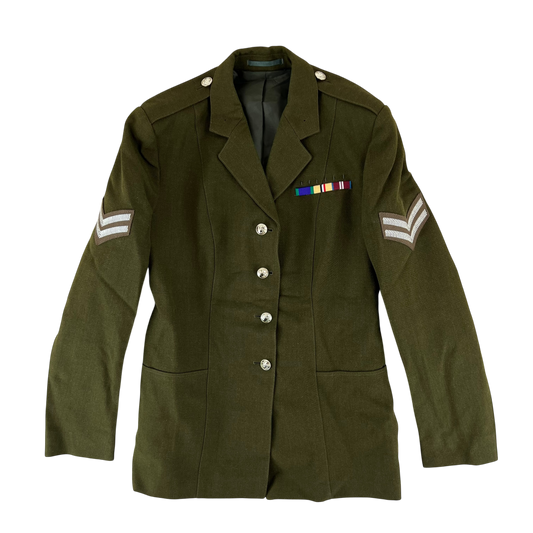 British Army Women's 1980 Pattern No. 2 Olive Green Dress Jacket - RAVC - Medium 178/96