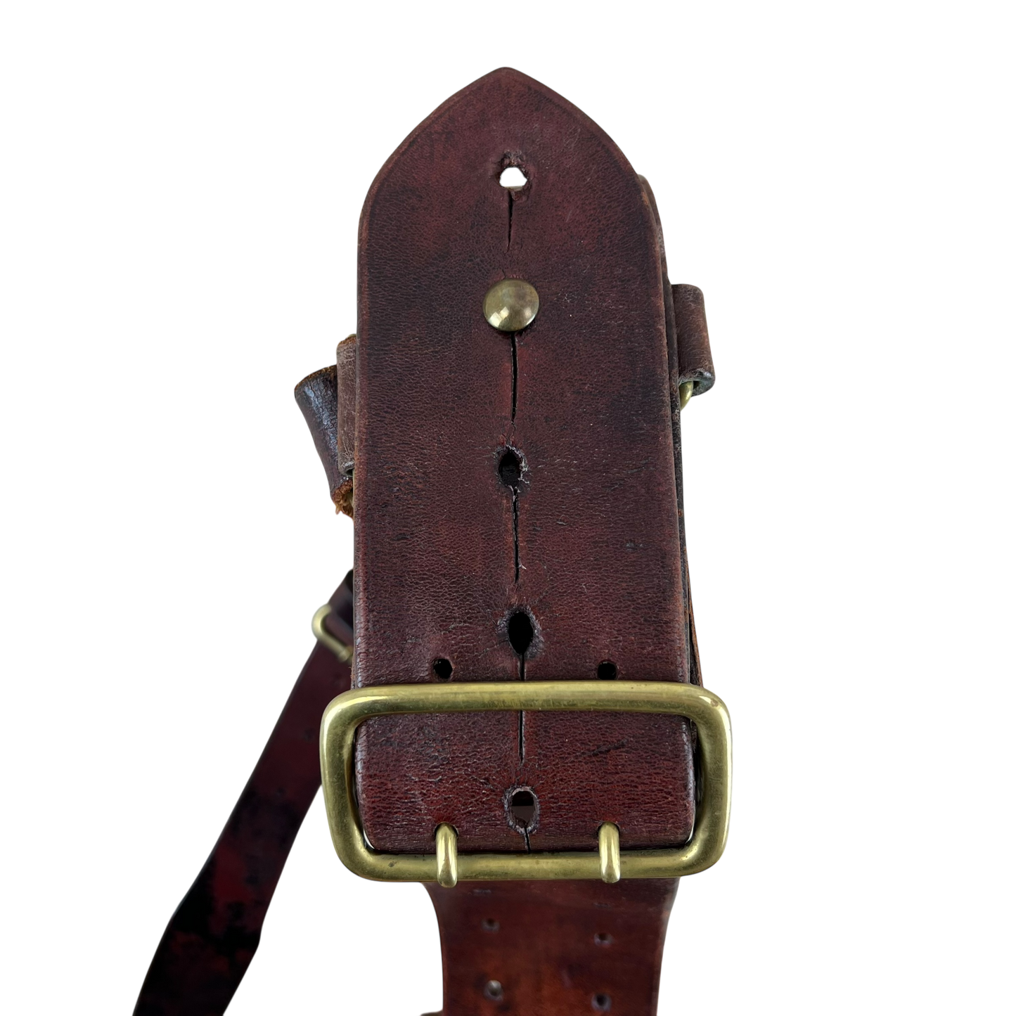 British Army Brown Sam Browne's Leather Belt - Small