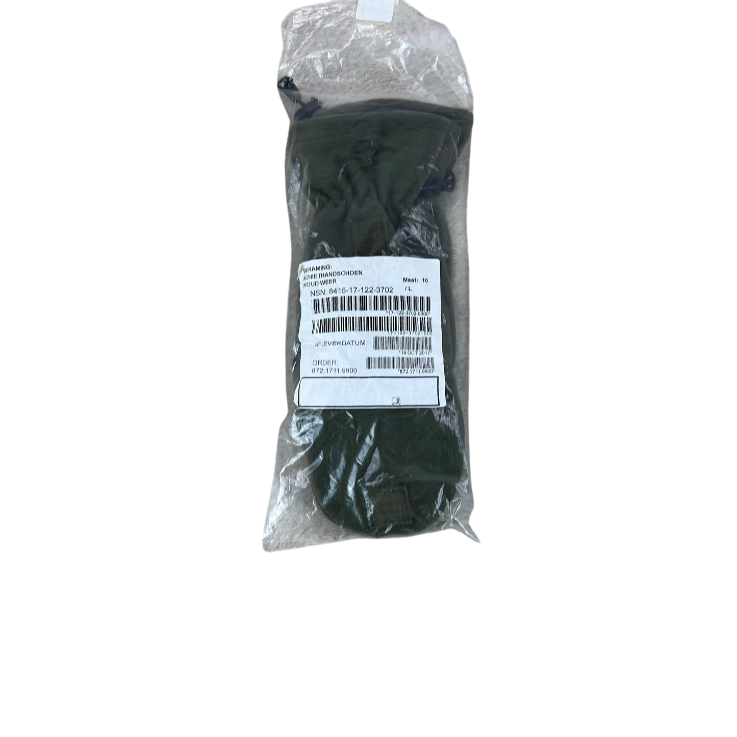 Dutch Army Winter Fingerless Gloves / MIttens - Large