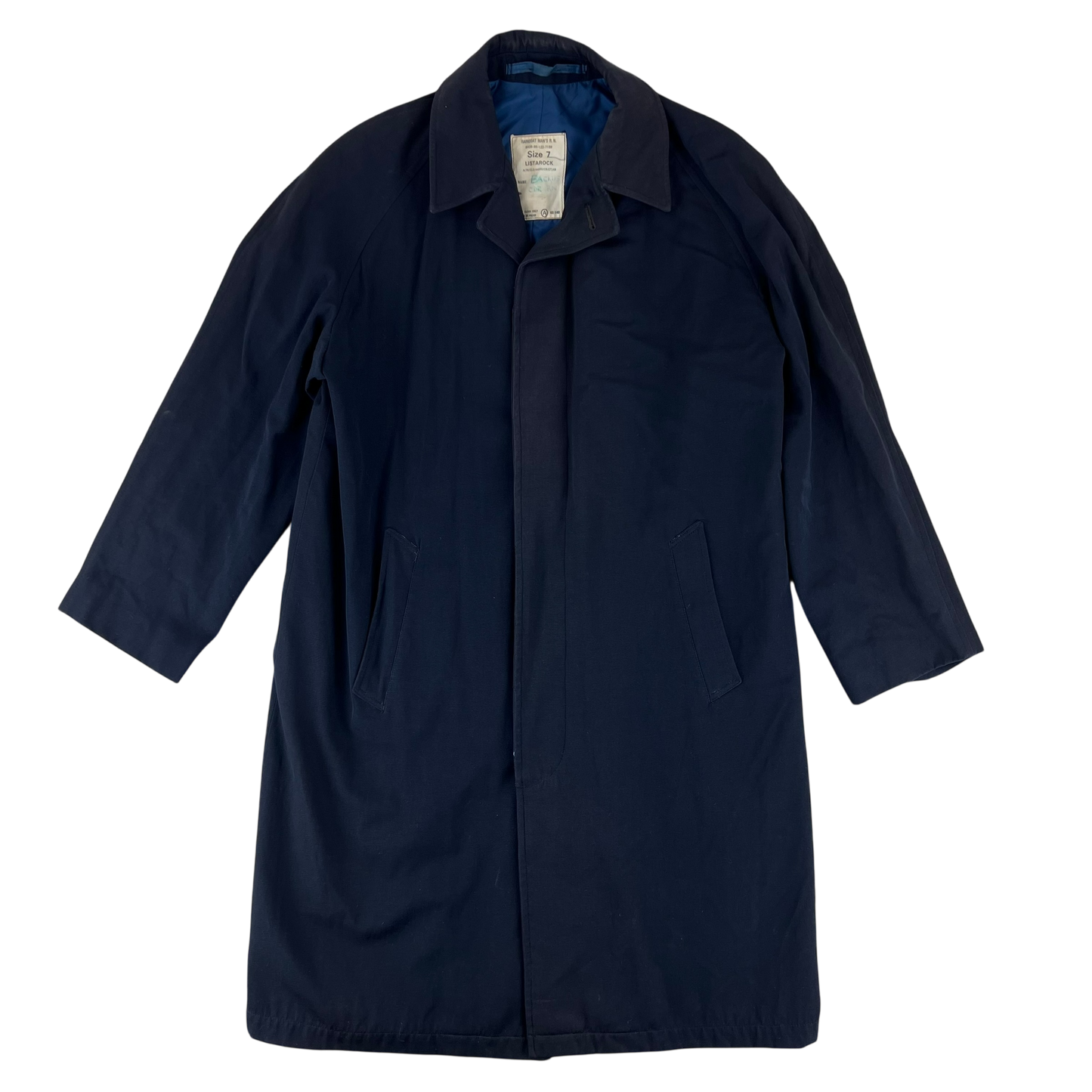 British Royal Navy 1960's Raincoat - Large