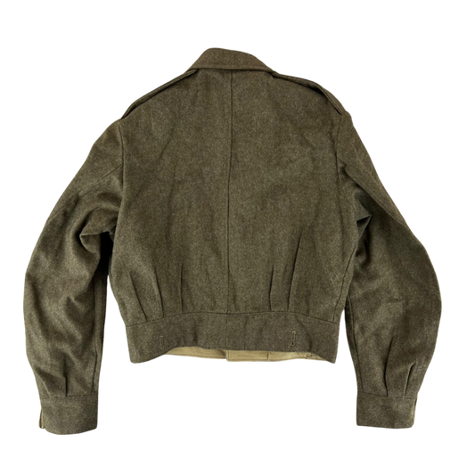 British Army 50s Khaki Ike 1949 Pattern Battle Dress Jacket - Medium SIZE 11