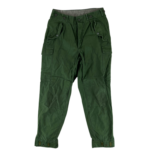 Swedish Army M59 Green Combat Trousers - W31 L29.5
