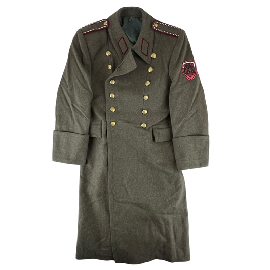 Bulgarian Army Khaki Wool Greatcoat - Medium
