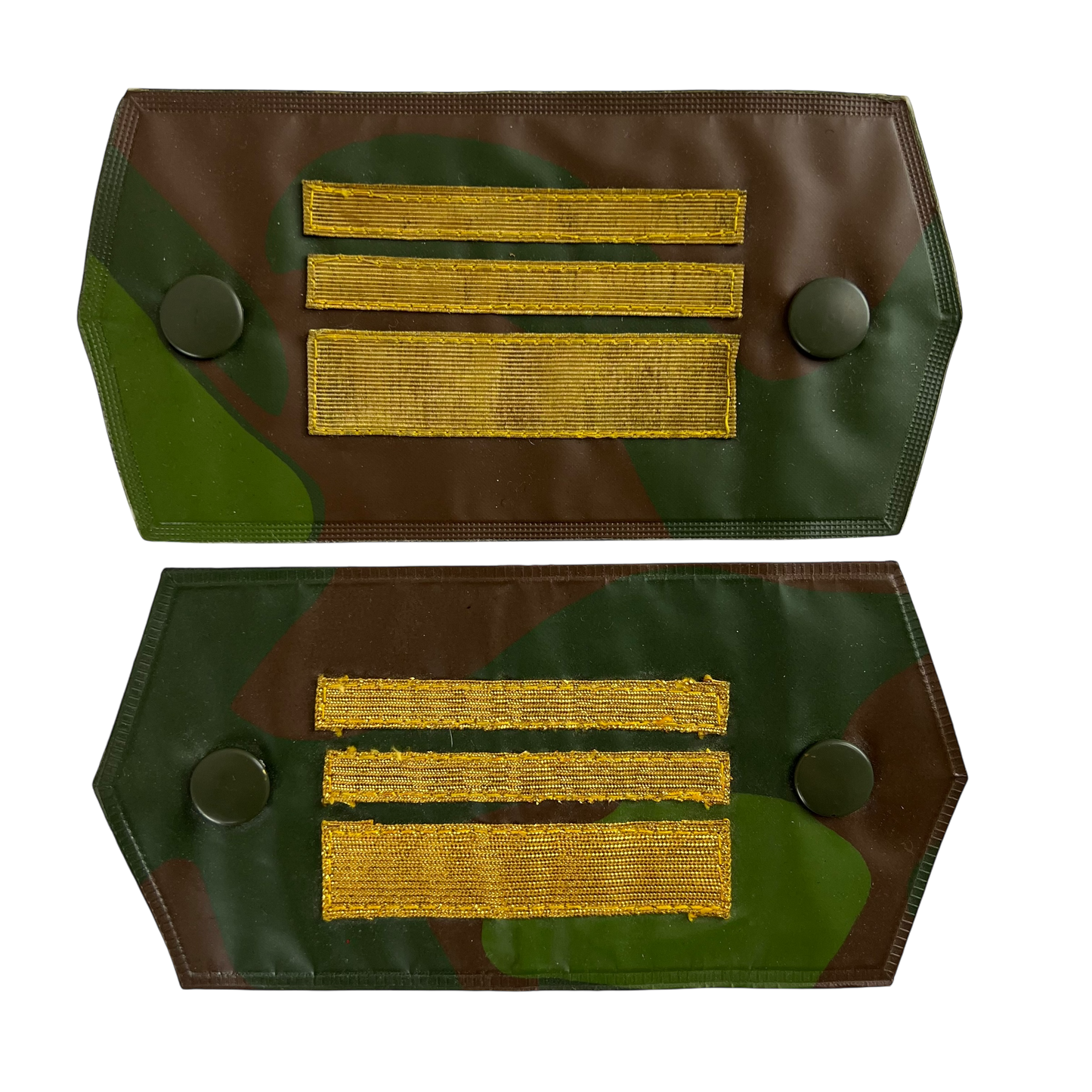 Finnish Army M91 Camo Pair of Rank Cuff Tabs Senior Lieutenant