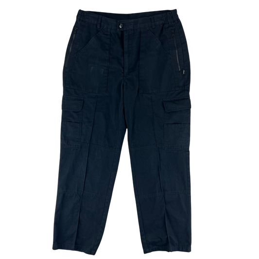 British Police MoD Black Utility Trousers - W36 L30