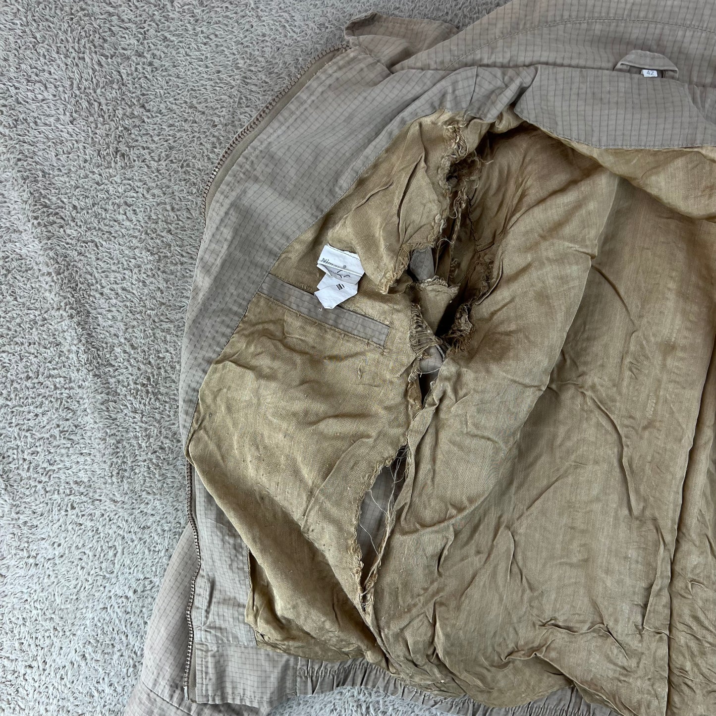 Romanian Army Tan Ripstop Blouson Jacket - Medium