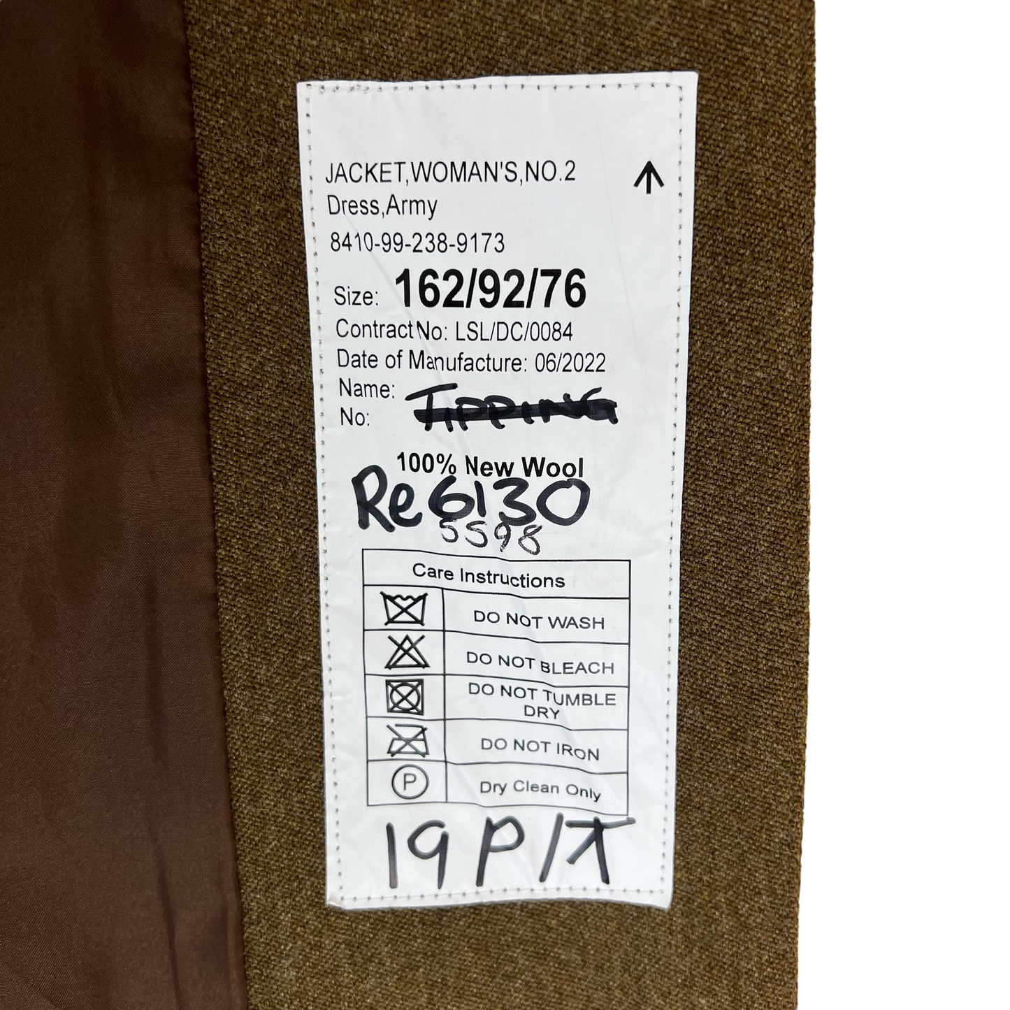 British Army Women's No.2 FAD Dress Jacket - Royal Engineers - Small 162/92