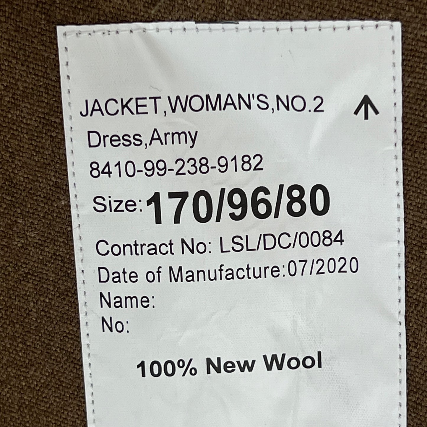 British Army Women's No. 2 FAD Dress Jacket - Royal Corps of Army Music - Medium 170/96