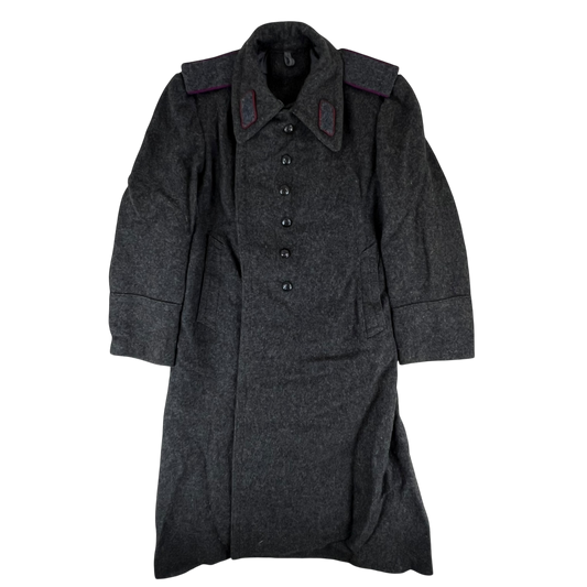 Bulgarian People's Army Grey Wool Greatcoat - Medium
