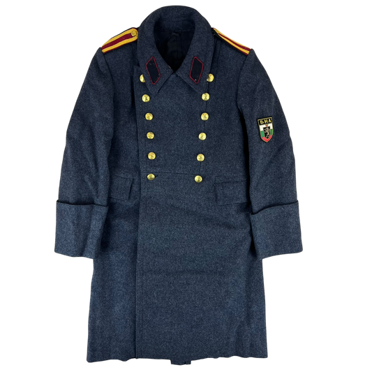 Bulgarian People's Army Officer's Grey Wool Greatcoat - Small