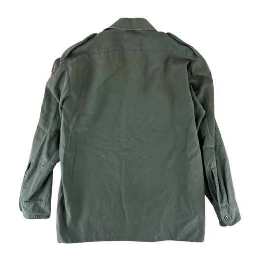 German Army Olive Green Long Sleeve Field Shirt - Large GrNr4