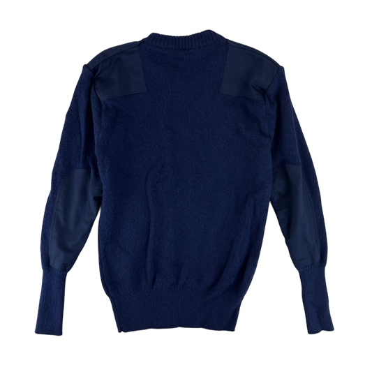 British Royal Navy Wool V Neck Pullover Jersey Jumper - Large 106cm