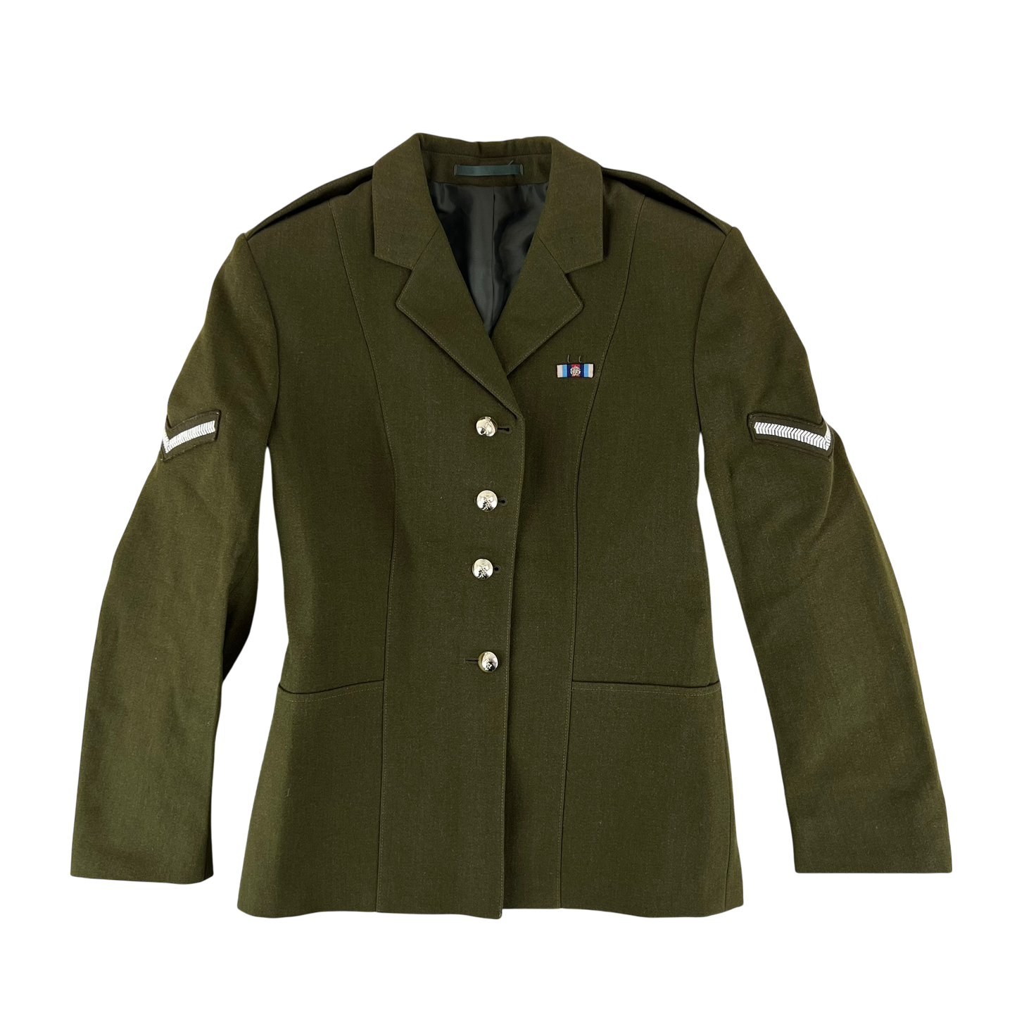 British Army 1980 Pattern Women's No. 2 Olive Green Dress Jacket - REME - Small 162/96