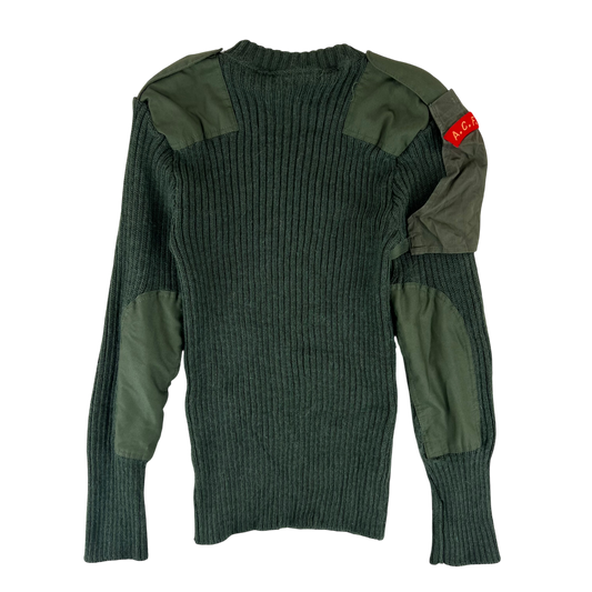 British Army Olive Green Pullover Jumper - Medium 100cm