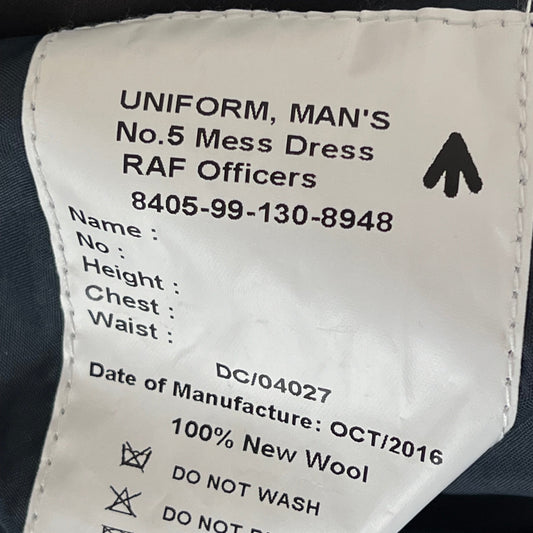 British RAF No. 5 Mess Dress Jacket - Medium