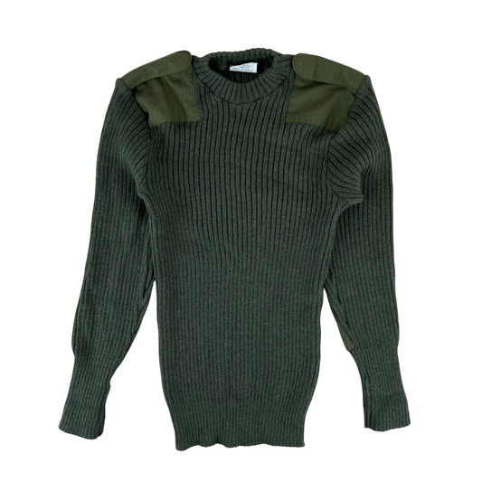 British Army Olive Green Pullover Jumper - Large 106cm