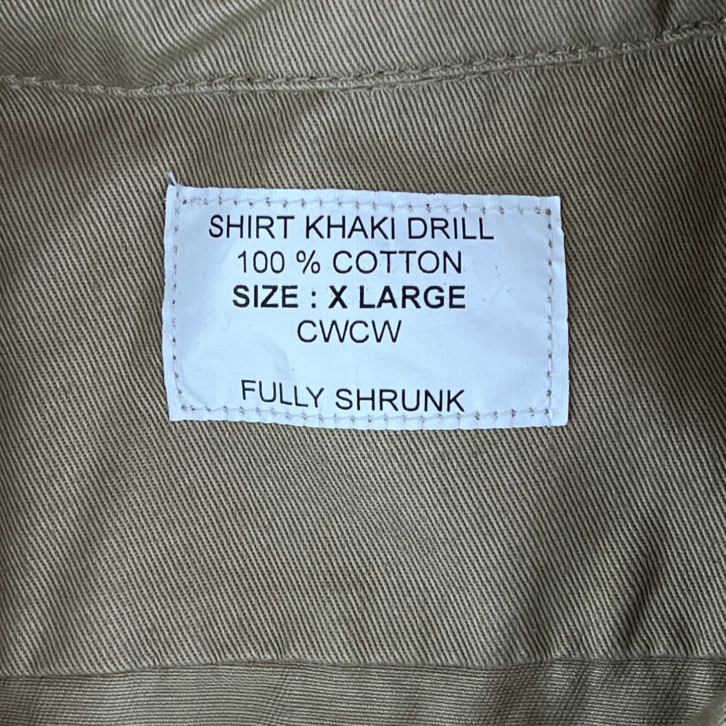 US Army Khaki Short Sleeve Shirt - Large
