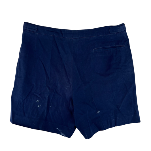British Merchant Navy 50s Blue Tropical Shorts - W39