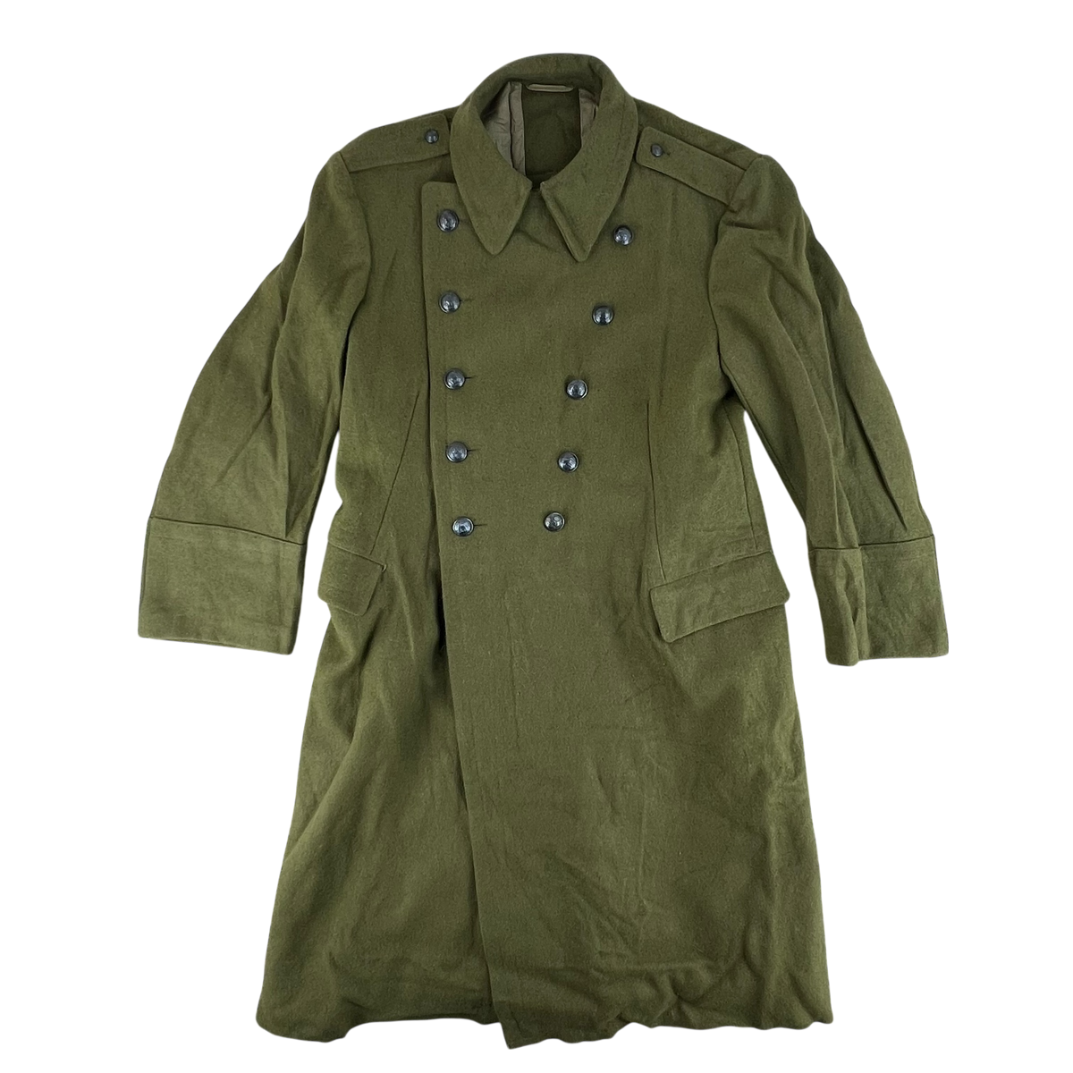 Romanian People's Army Khaki Wool Greatcoat - Large