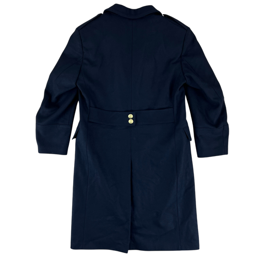 Finnish Navy Wool Blend Greatcoat - Medium