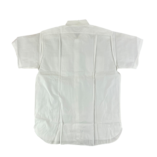 British Merchant Navy 50s Officer's Tropical Short Sleeve Shirt - Large