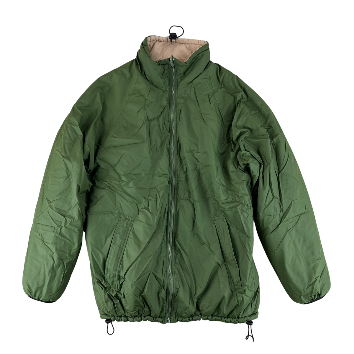 British Army Reversible Thermal Olive Green / Tan Quilted Jacket - Medium