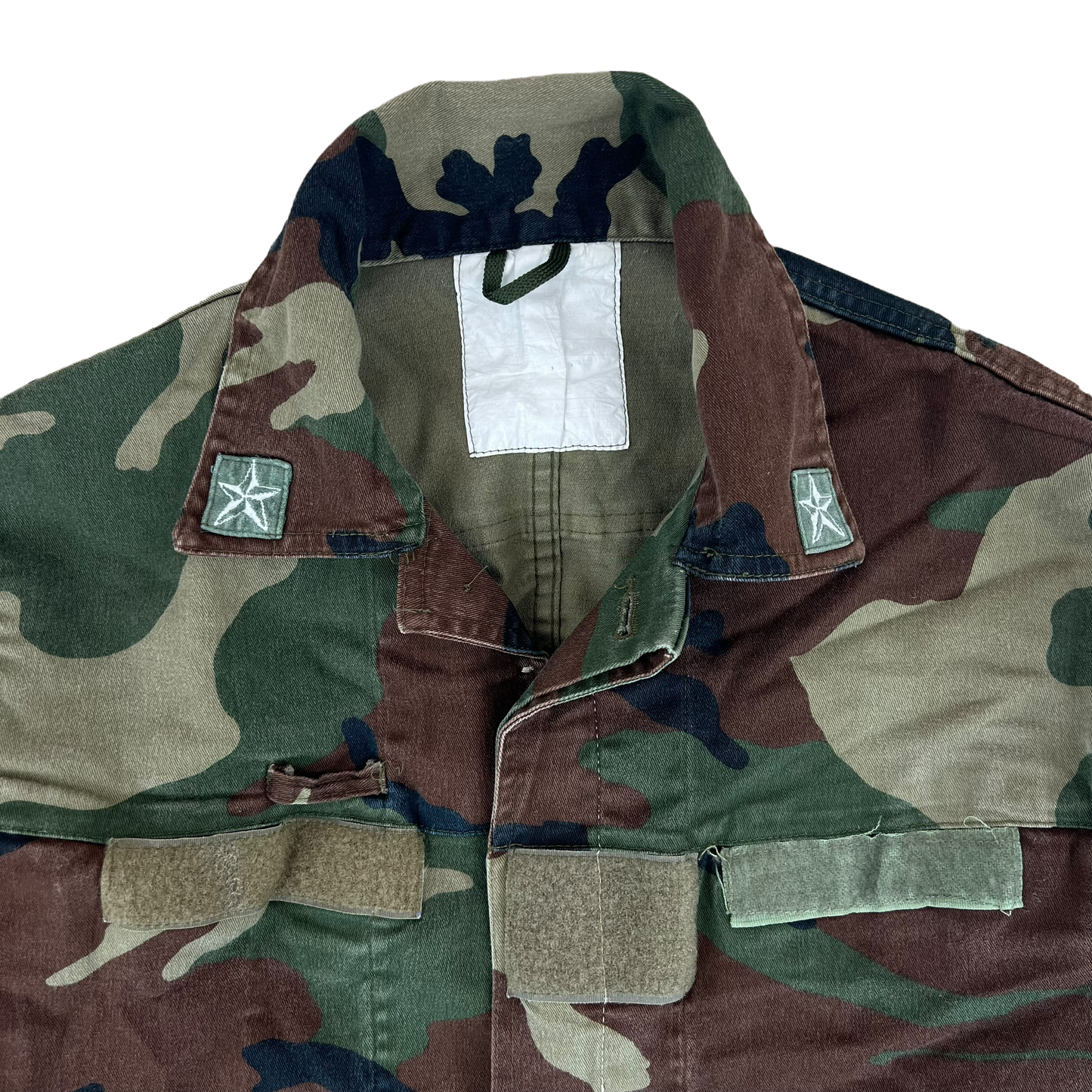 Italian Army Roma 90 Woodland Camouflage Combat Jacket - Small