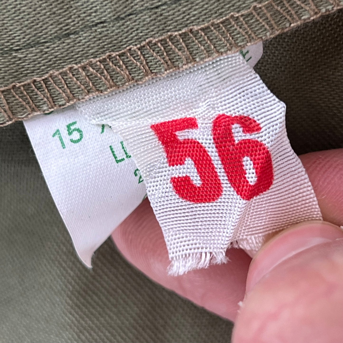 French Army 70s Olive Green Shorts - Large