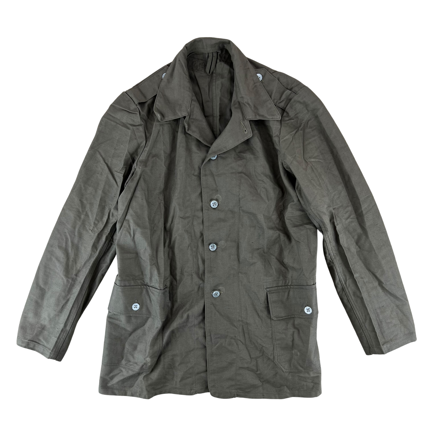Swedish Army M40 "Grötrock" Brown Work Jacket - Medium
