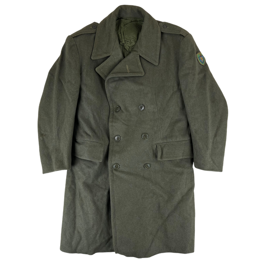 Italian Army 60's Khaki Greatcoat - Alpine Brigade - Large