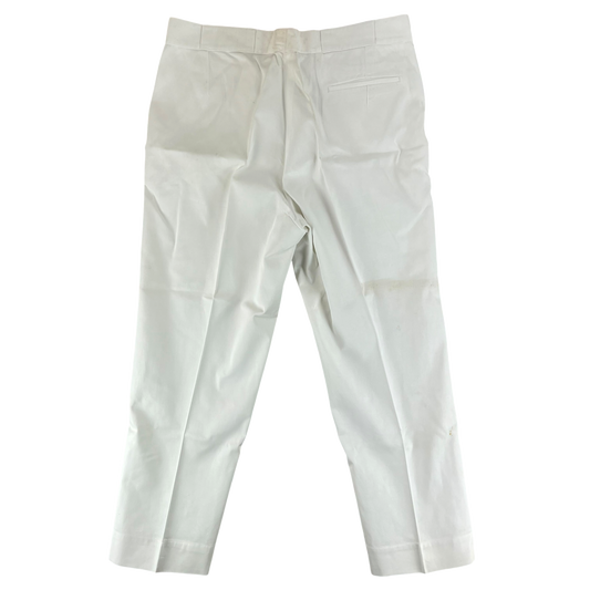 British Merchant Navy 50s Tropical White Trousers - W38 L31