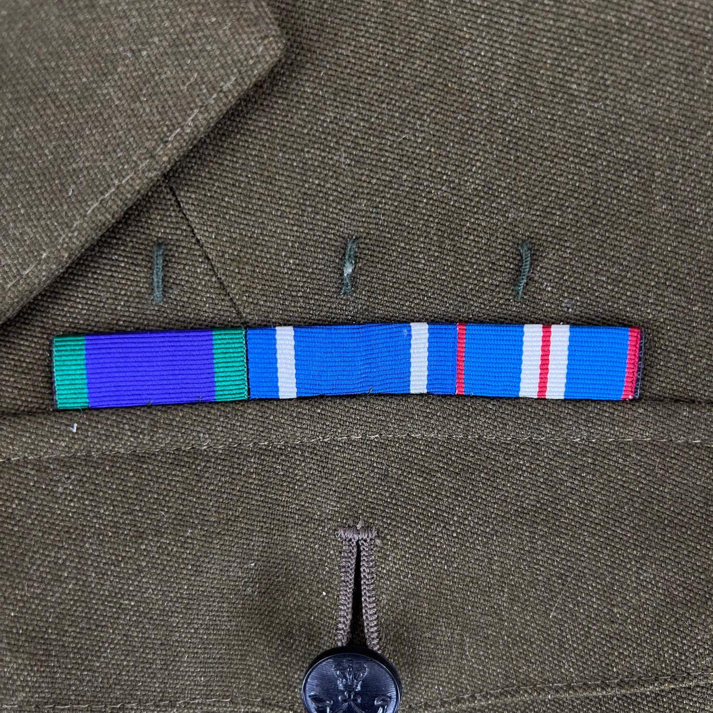 British Army 1980 Pattern No. 2 Olive Green Dress Jacket - Rifles Regiment - Medium 170/96