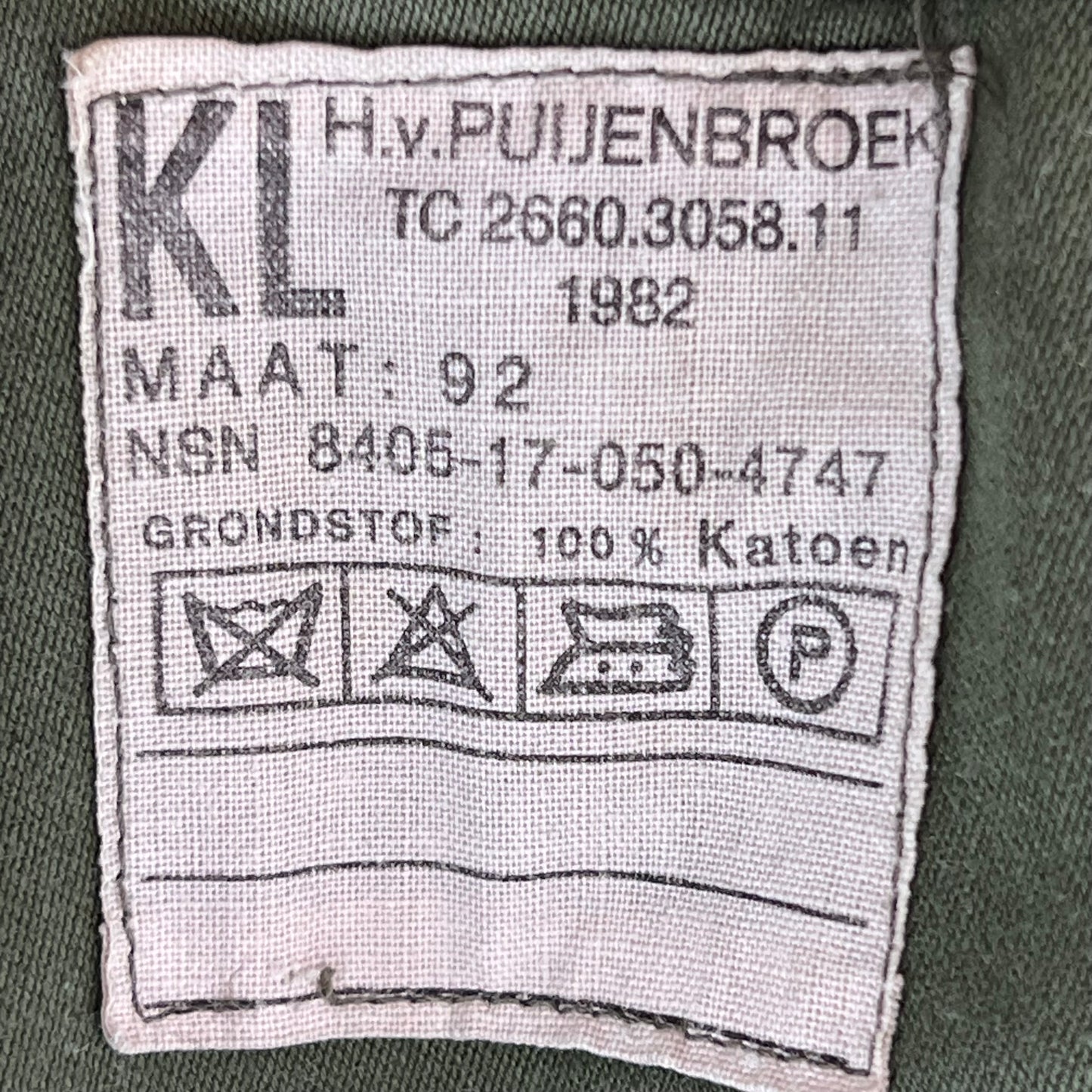 Dutch Army 80s Field Shirt Green Long Sleeve - Medium