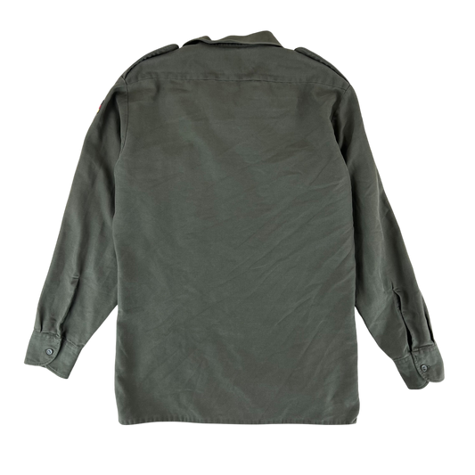 German Army Olive Green Long Sleeve Field Shirt - Medium GrNr 2