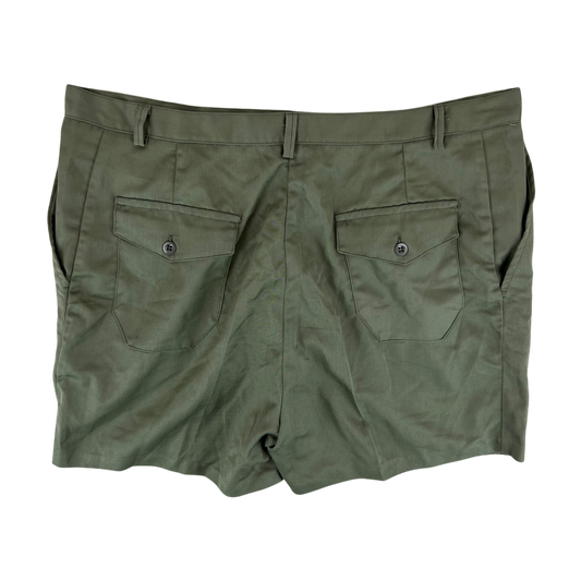French Army 70s Olive Green Shorts - Large