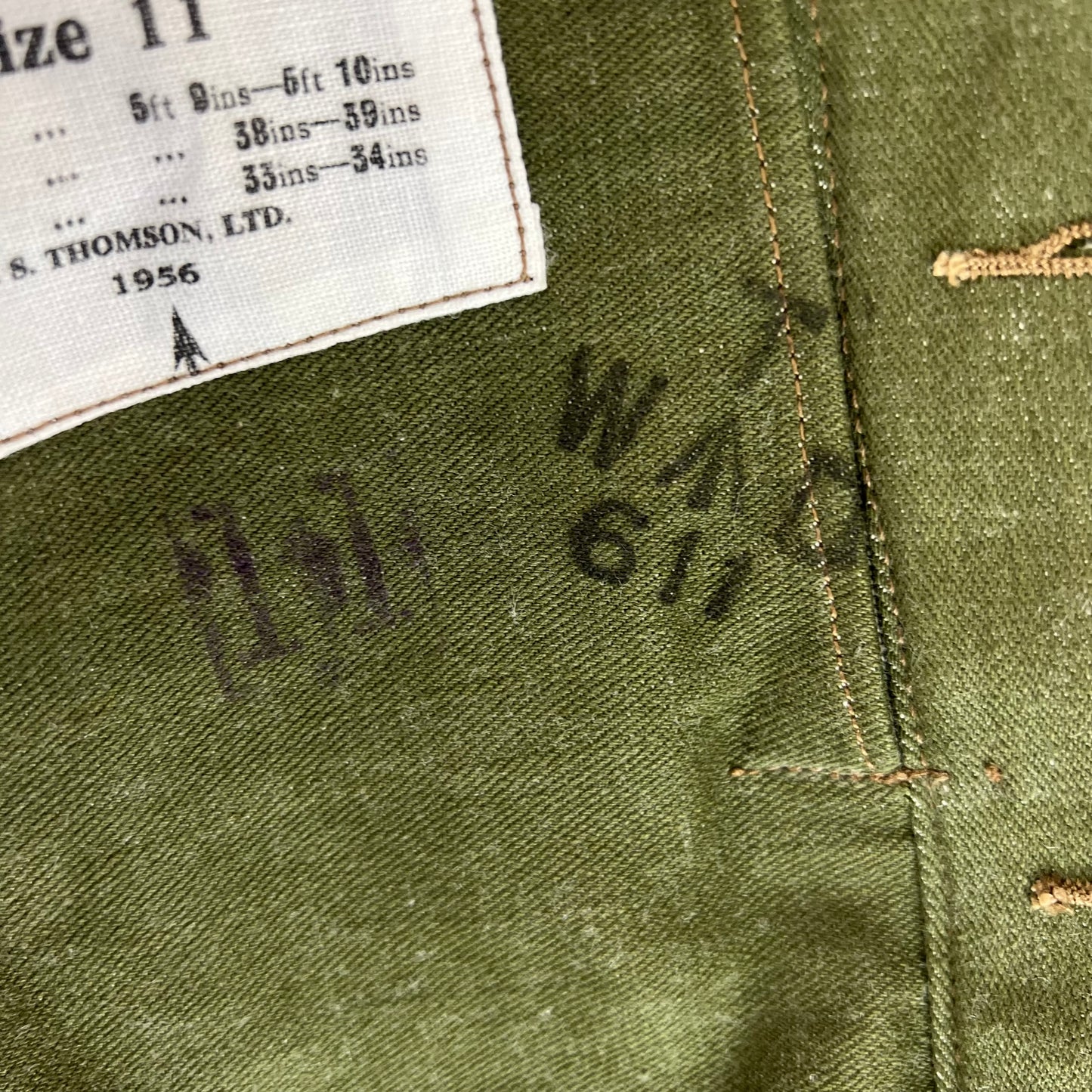British Army 50s Khaki Ike 1949 Pattern Battle Dress Jacket - Medium