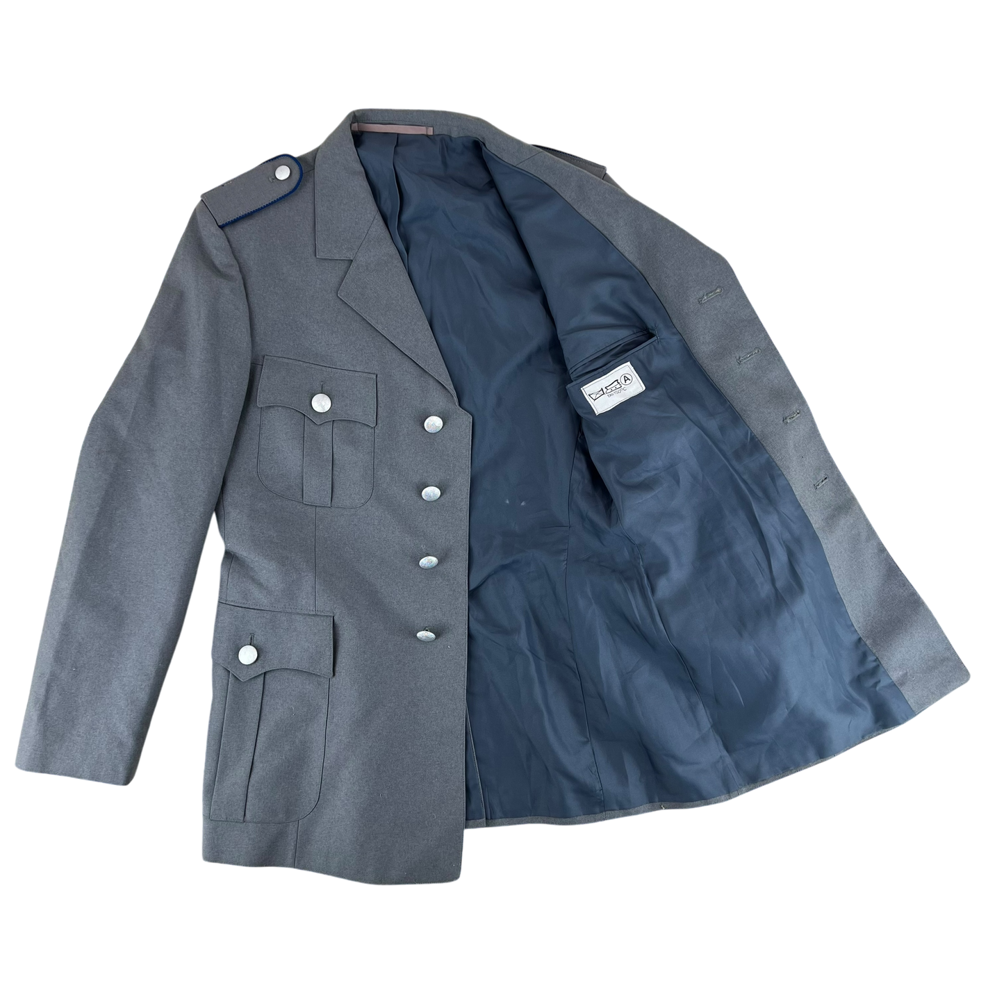 German Army Grey Dress Jacket Logistics Corps Uniform - Medium
