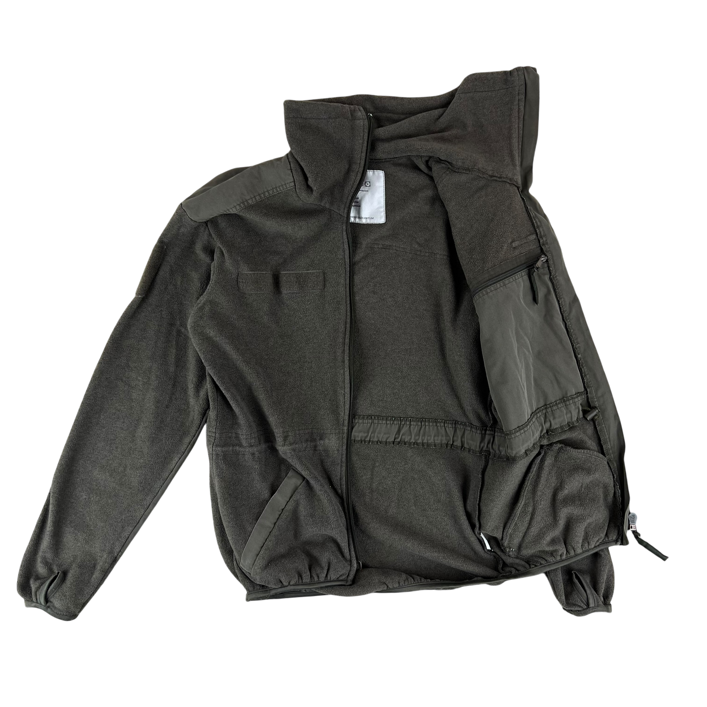 Austrian Army Olive Fleece Cardigan - Small 88-92 III/IV