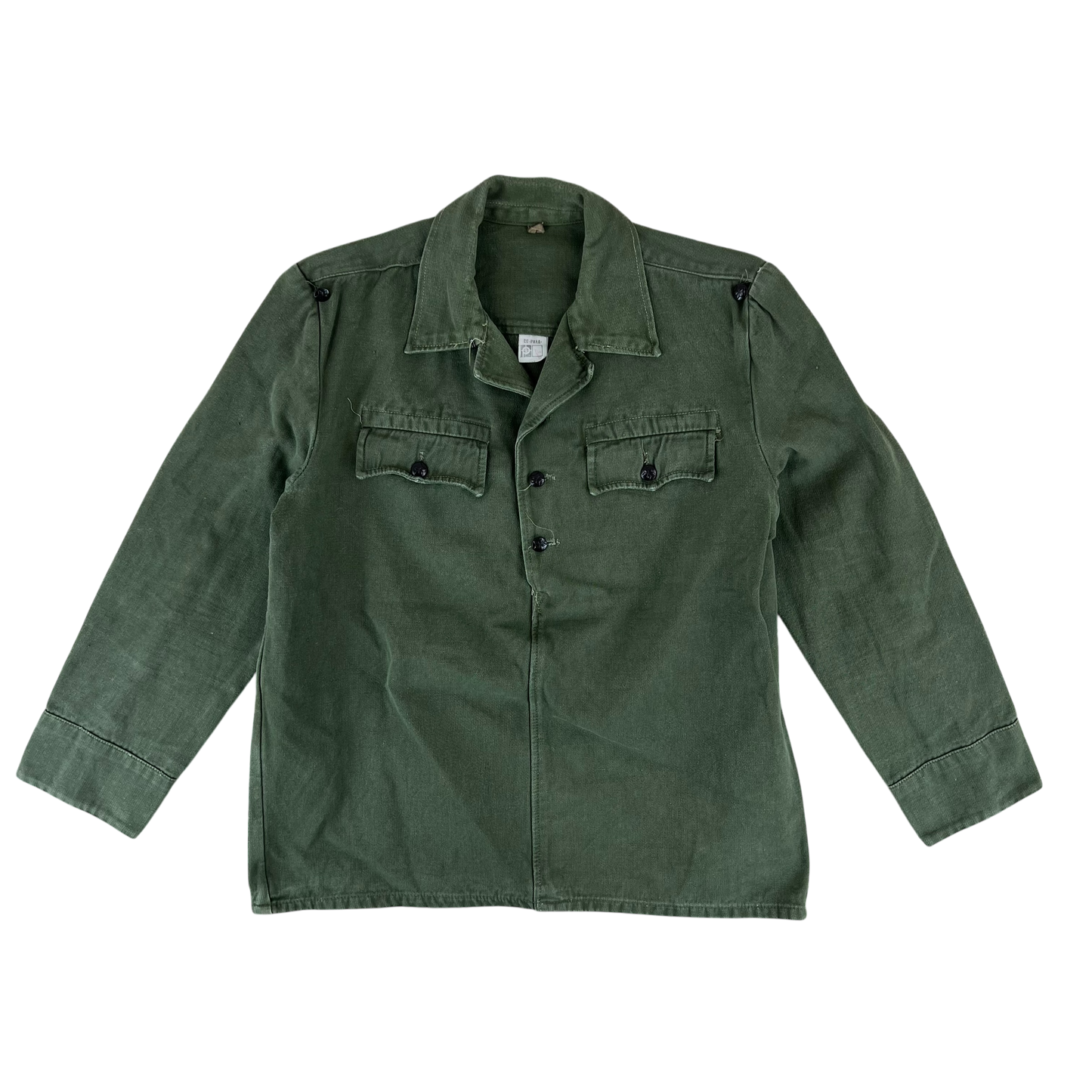 Bulgarian People's Army Olive Green Cossack Shirt - Medium