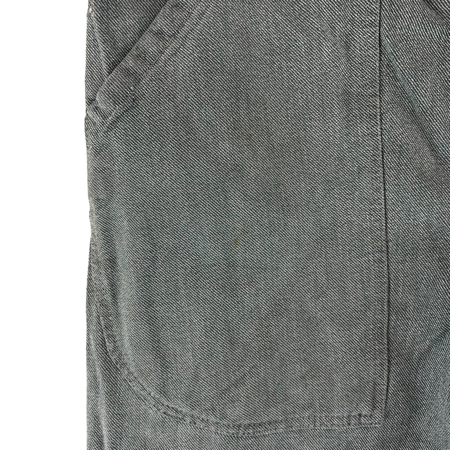 Swiss Army 70s Sage Green Denim Work Trousers - W37 L28.5