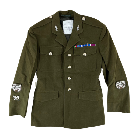 British Army 1980 Pattern No. 2 Olive Green Dress Jacket - REME - Medium 158/100