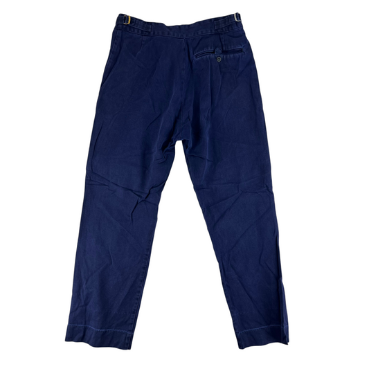 British Royal Navy Cotton Working Dress Trousers - W33 L29.5