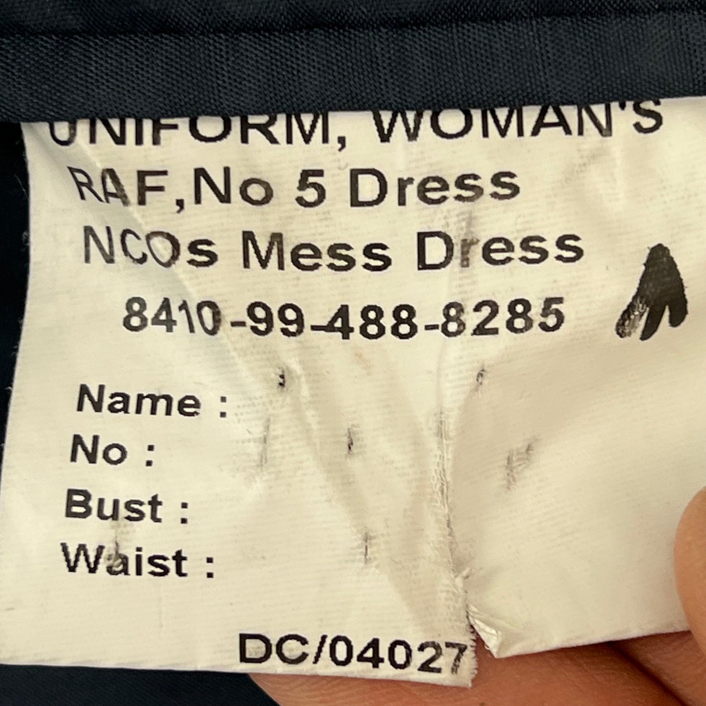 British RAF Women's No. 5 Mess Dress Jacket - Medium 100R