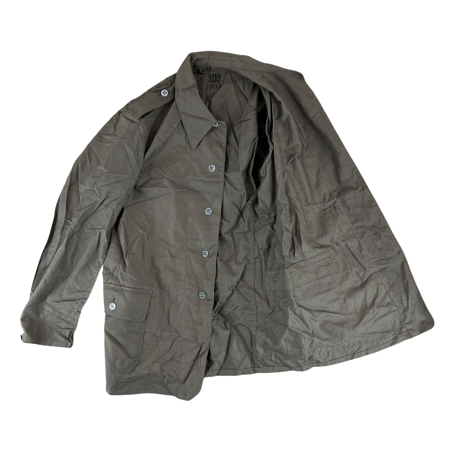 Swedish Army M40 "Grötrock" Brown Work Jacket - Medium