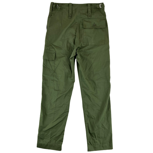 British Army Olive Green Fatigue Work Trousers - W32 L32