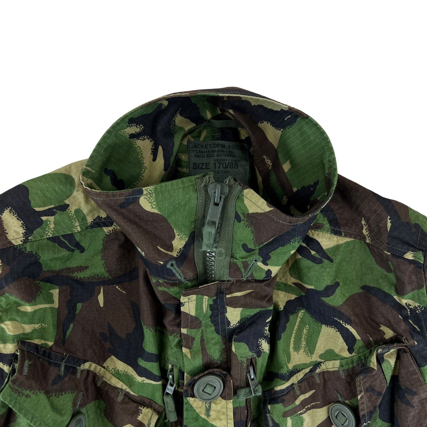 British Army S95 DPM Woodland Camo Ripstop Field Jacket - Small 170/88