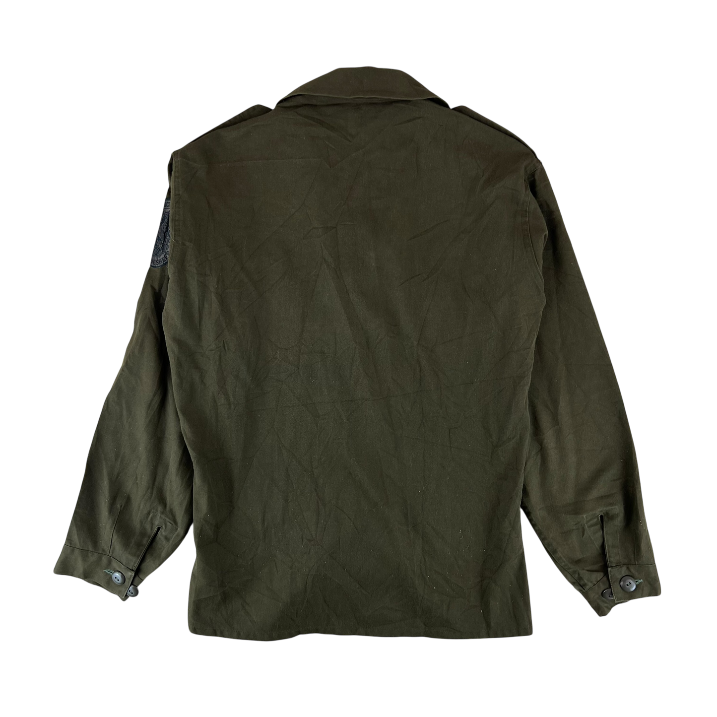 Austrian Army Olive Drab Long Sleeve Field Shirt - Small 88-92 III/IV