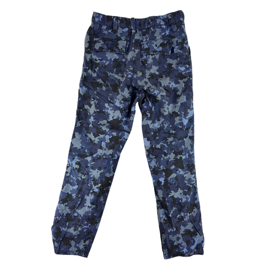 Romanian Navy M2017 Blue Camouflage Ripstop Trousers - W32 L31